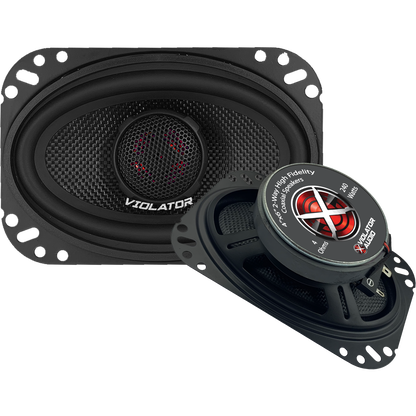 Violator Audio VA-462 4"x6" Coaxial Speakers (pair)